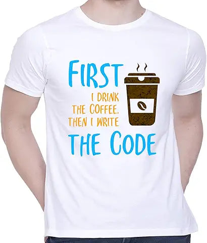 Code & Coffee – Developer's Daily Routine Tee